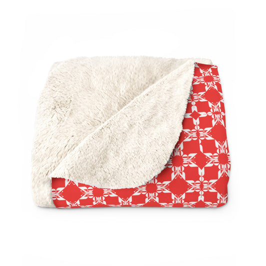Monarch "Snowflake" Sherpa Fleece Blanket