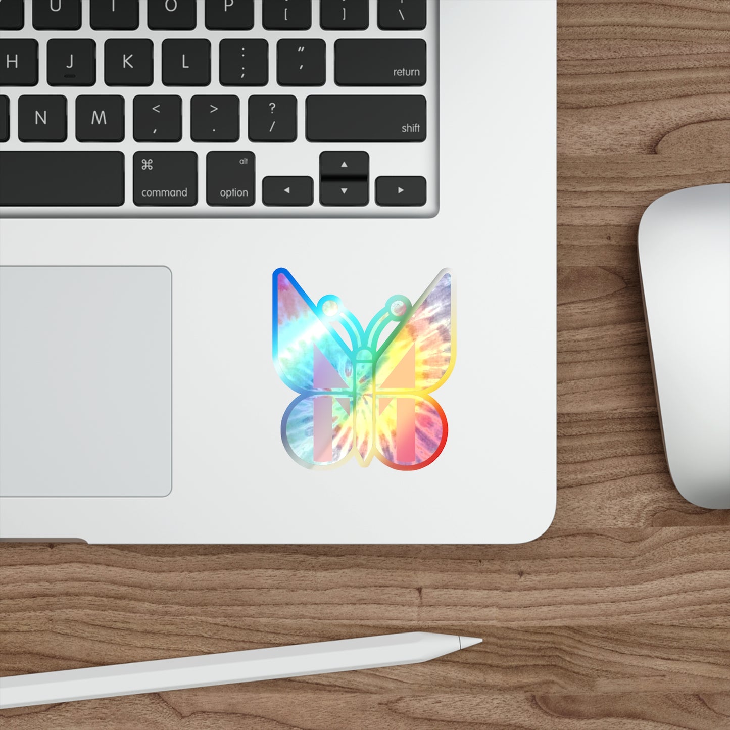 Holographic Tie-Dye Die-Cut Monarch Stickers (Klunderwear™️ by Munford)