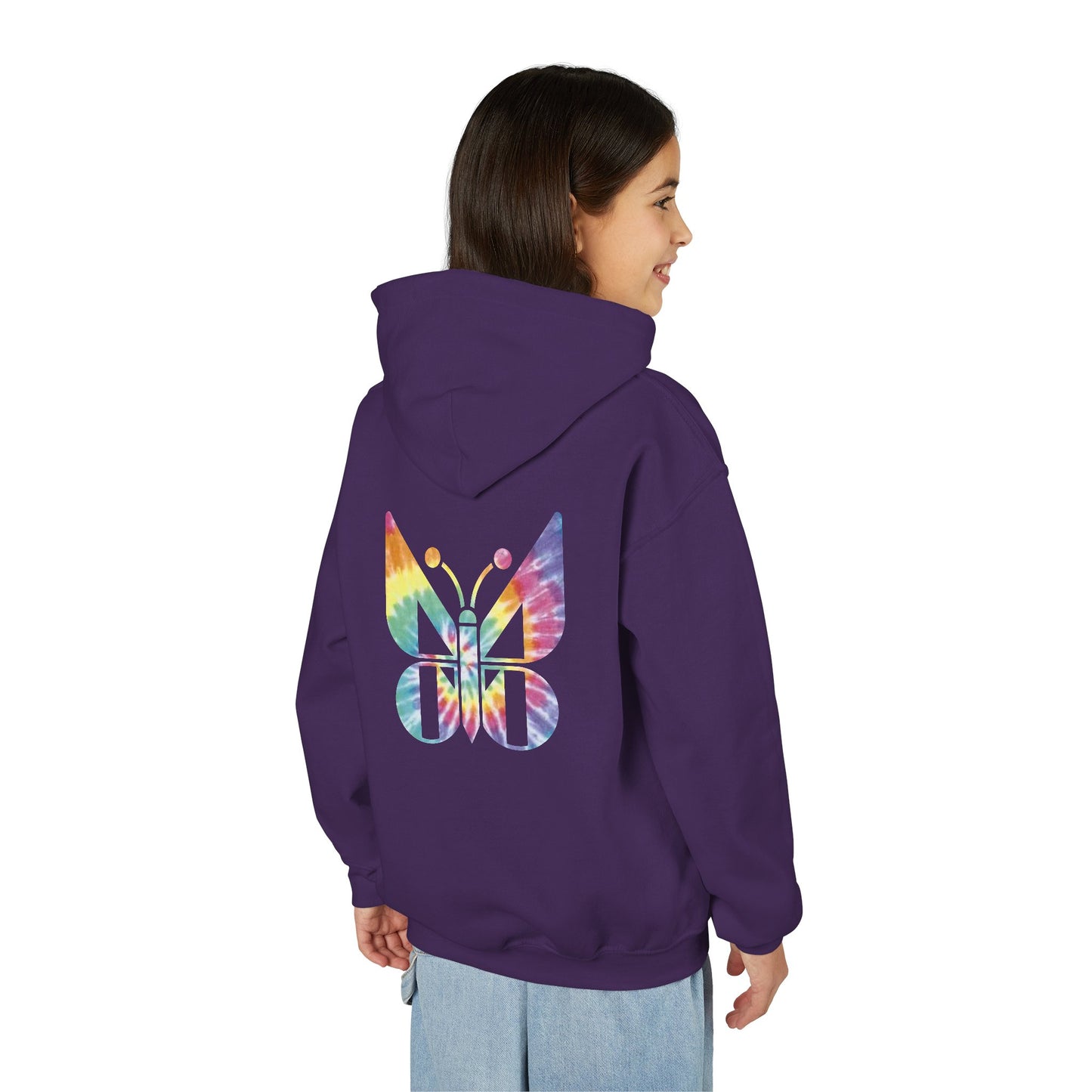 Kids Tie-Dye Monarch Heavy Blend Hoodie (Klunderwear™️ by Munford)