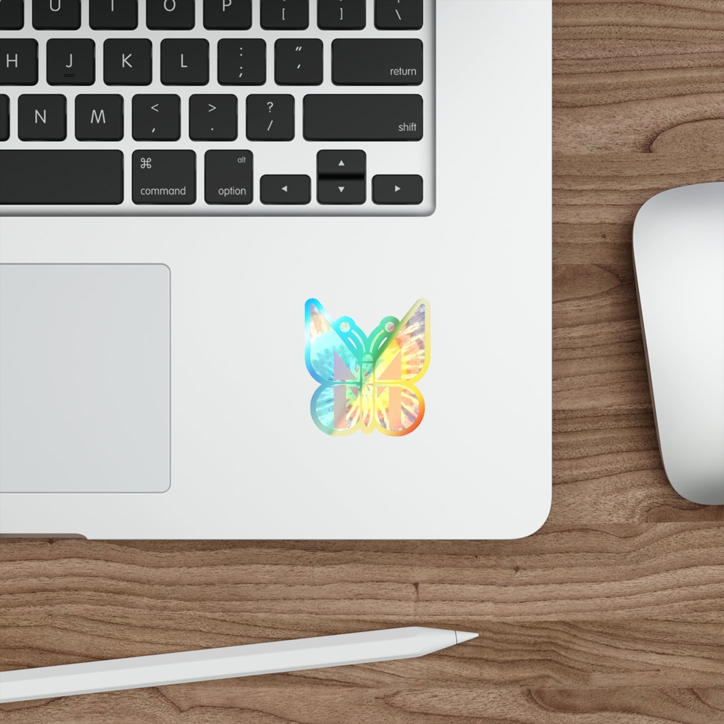 Holographic Tie-Dye Die-Cut Monarch Stickers (Klunderwear™️ by Munford)
