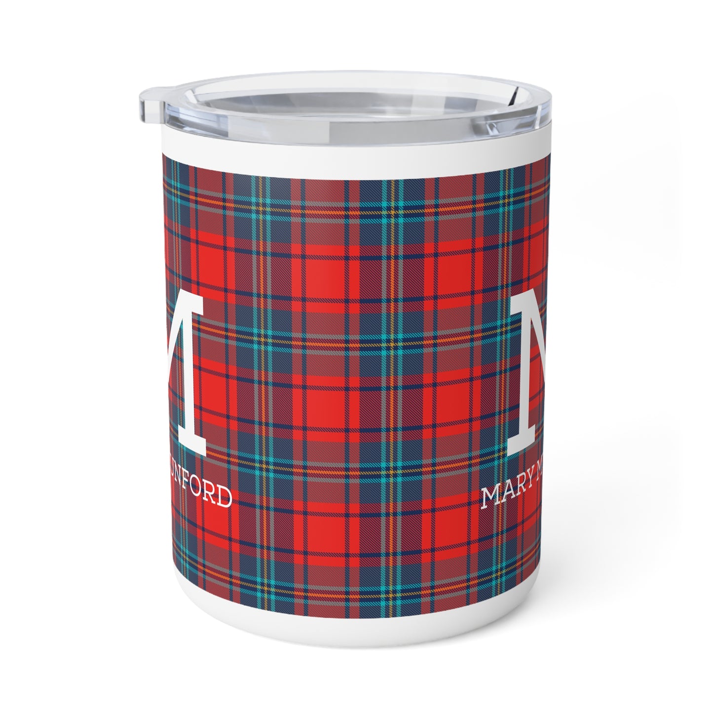 Munford Plaid Insulated Coffee Mug, 10oz