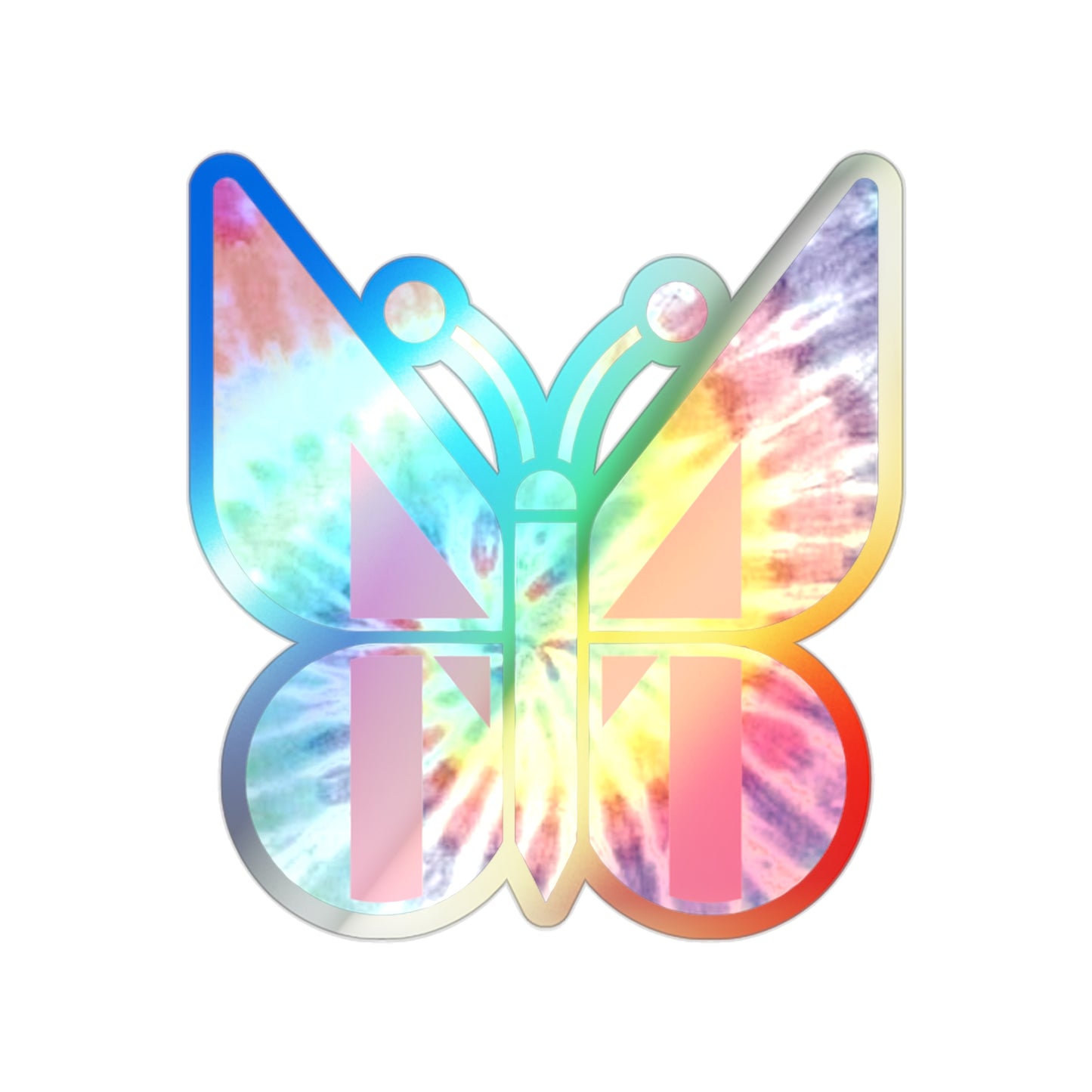 Holographic Tie-Dye Die-Cut Monarch Stickers (Klunderwear™️ by Munford)