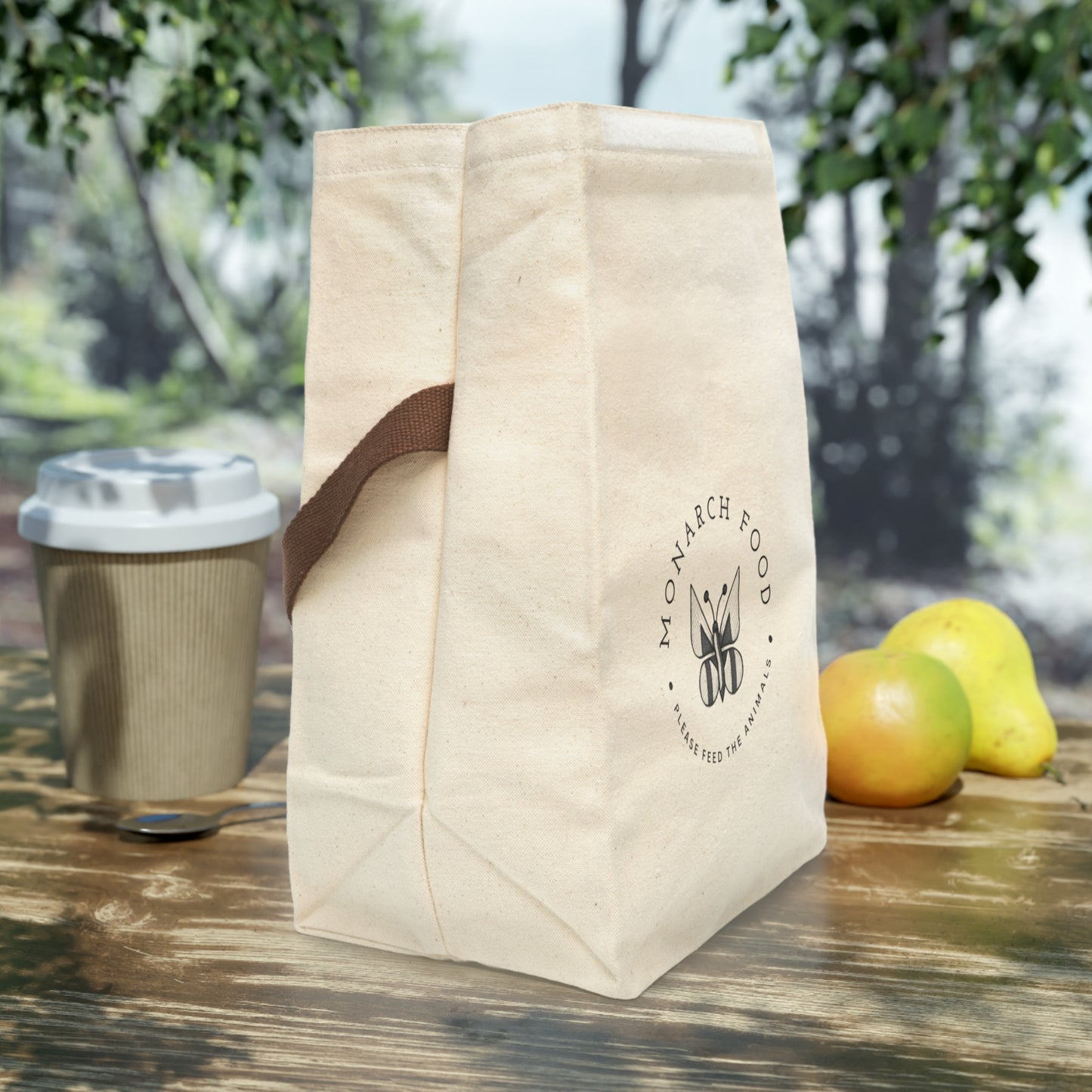 "Monarch Food" Canvas Lunch Bag
