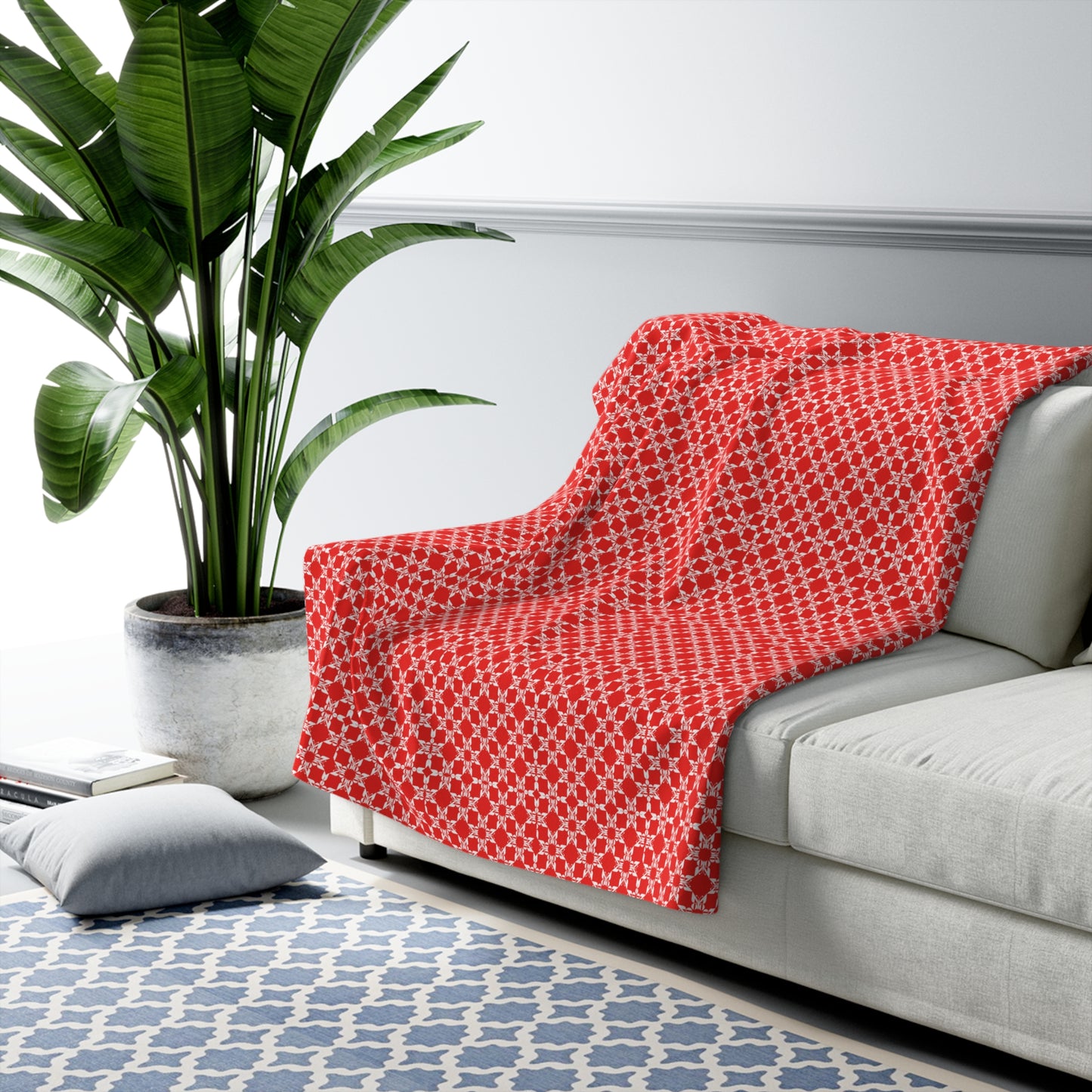 Monarch "Snowflake" Sherpa Fleece Blanket