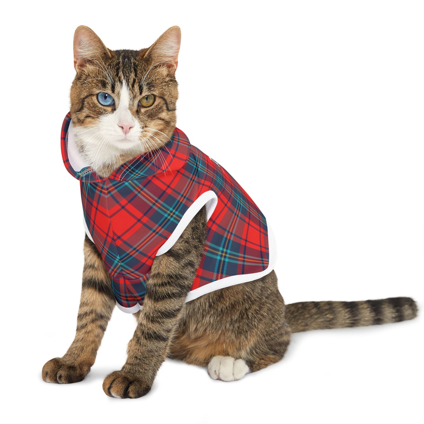 Munford Plaid Pet Hoodie