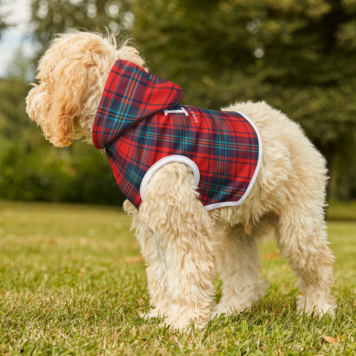 Munford Plaid Pet Hoodie